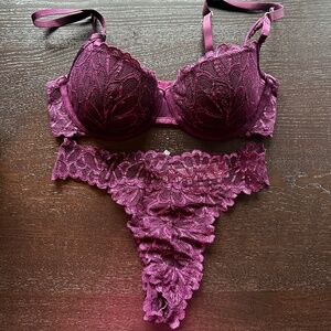Savage X Fenty, Balconette Bra and Thong set, 34D